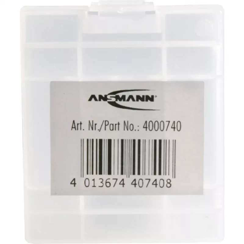 Caja de pilas ANSMANN 4000740 BATTERY BOX 4, para un máximo de 4 pilas AA o AAA