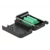 Conector macho D-Sub15 a borne de carril con carcasa DeLOCK 66566