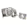 Módulo keystone Alantec MB005-1 plano acero inoxidable RJ-45, conector hembra, Cat6a, AWG 22/24