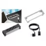 Alargador de corriente Bachmann 317.100 0.10 m 3 tomas AC Negro Plata