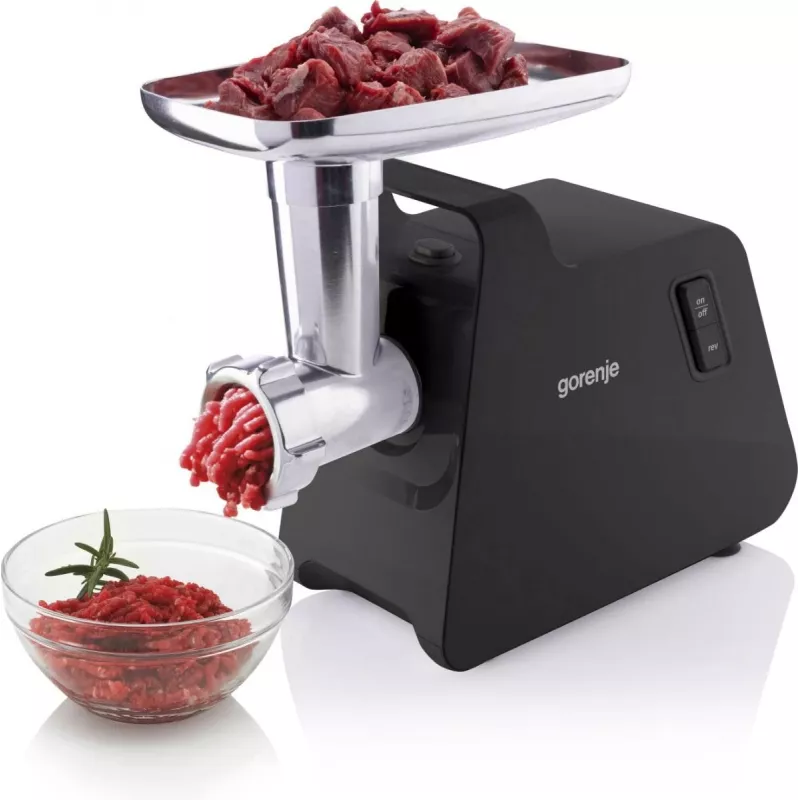 Picadora de carne Gorenje | MG2001SB | Negra/Acero inoxidable | 2000 W | Número de velocidades 1 | Rendimiento (kg/min) 2,6
