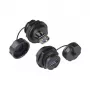 Alcasa IC04-U304 - USB A - Negro - Hembra - recto - Tereftalato de polibutileno (PBT) - Policloruro de vinilo (PVC) - IP65 - IP67 (IC04-U304)