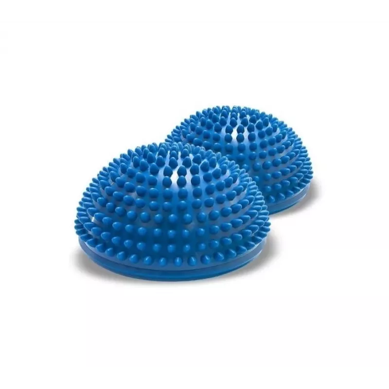 Semiesferas sensoriales de equilibrio y propiocepción Qmed DRQM3GCH101 — par, tecnopolímero, Ø16 cm, carga máx. 100 kg, azul