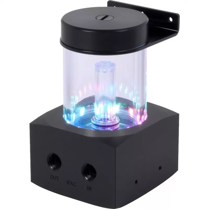Alphacool Core 100 Aurora ARGB depósito con bomba VPP, acrílico, negro
