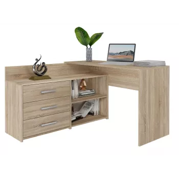 Mesa de ordenador Topeshop DANY SONOMA KPL color roble