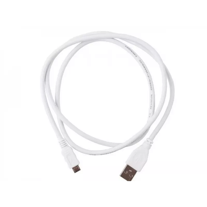 Gembird Cablexpert – cable USB – Micro-USB Type-B (M) a USB (M) – 1 m – moldeado – blanco (CCP-MUSB2-AMBM-W-1M)