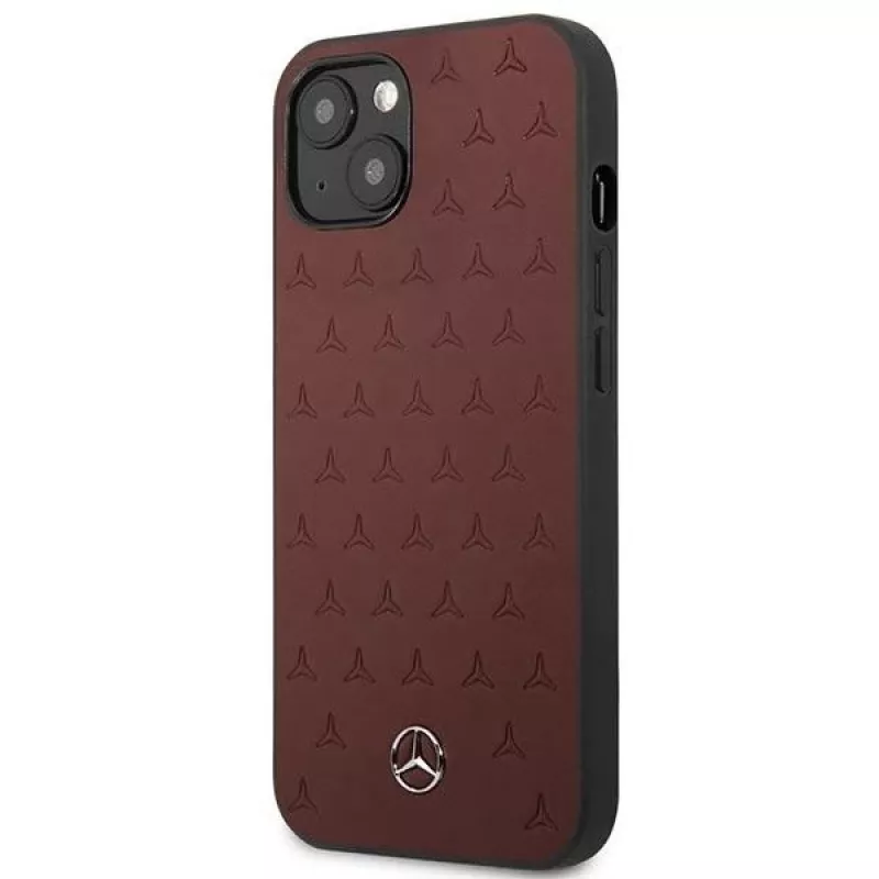 Mercedes MEHCP13SPSQRE iPhone 13 mini 5,4 rojo/rojo carcasa rígida piel patrón de estrella