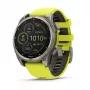 Garmin fenix 8 Solar Sapphire 47 mm reloj inteligente GPS, pantalla táctil de 3,3 cm (1,3") 260 x 260, Wi-Fi, titanio, correa de silicona amarilla/grafito, amarillo