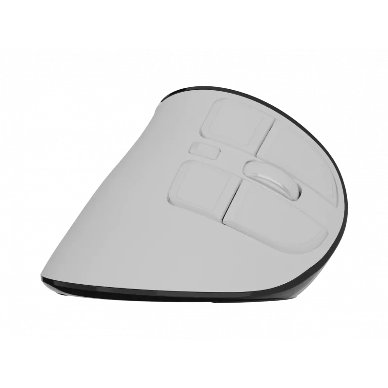Ratón vertical inalámbrico NATEC Euphoniе Pro Bluetooth 5.0, 4000 DPI, programable, silencioso, blanco
