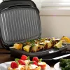 Parrilla eléctrica compacta Petra PT4366GRYDEKFDIR con recubrimiento antiadherente