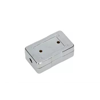 Toma de conexión Extralink CAT6 STP, conector pasante, plateado