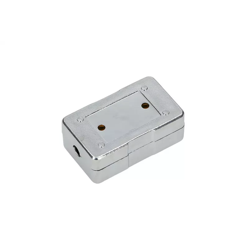 Toma de conexión Extralink CAT6 STP, conector pasante, plateado