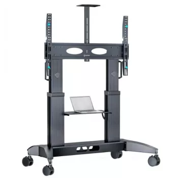 Soporte móvil para TV ONKRON TS2821-B para televisores de 70–110 pulgadas, negro, soporte con ruedas ajustable en altura