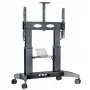 Soporte móvil para TV ONKRON TS2821-B para televisores de 70–110 pulgadas, negro, soporte con ruedas ajustable en altura