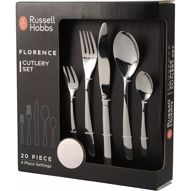 Cubertería Russell Hobbs RH022641EU7 – servicio de 20 piezas de acero inoxidable