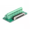 DeLOCK D-Sub de 37 pines conector hembra a regleta de bornes para carril DIN ancho 51 mm fondo 116 mm alto 30 mm