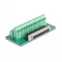 DeLOCK D-Sub de 37 pines conector hembra a regleta de bornes para carril DIN ancho 51 mm fondo 116 mm alto 30 mm
