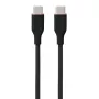 Cable de silicona USB Type-C a Type-C, 100 W (negro, 2 m)