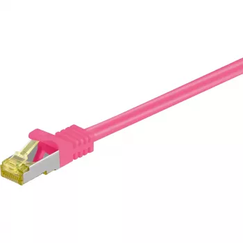 Cable de red Goobay RJ-45 CAT7 2m magenta S/FTP