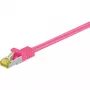 Cable de red Goobay RJ-45 CAT7 2m magenta S/FTP