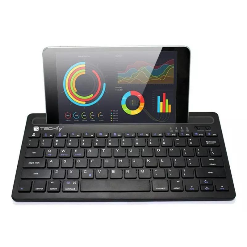 Techly ICTBK102U teclado universal Bluetooth QWERTY inglés negro