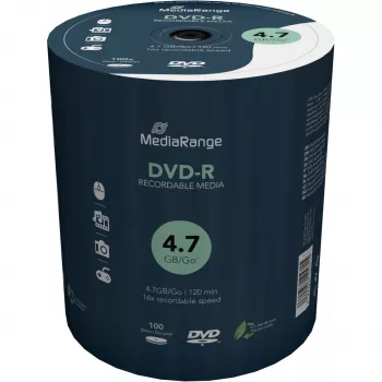 DVD vírgenes MediaRange MR442 4,7 GB DVD-R 100 uds.