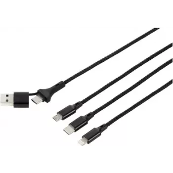 Renkforce US203/1.2M Accesorio de conectividad negro