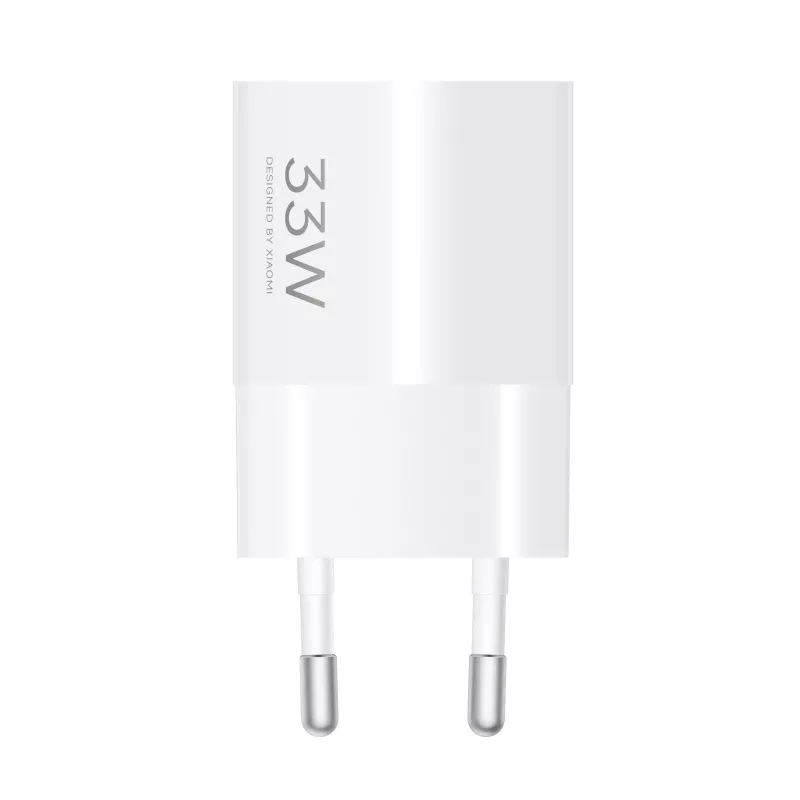 Fuente de alimentación Xiaomi 33W Nano USB-C Cargador de pared EU – salida USB-C de 33 W para teléfonos y tablets