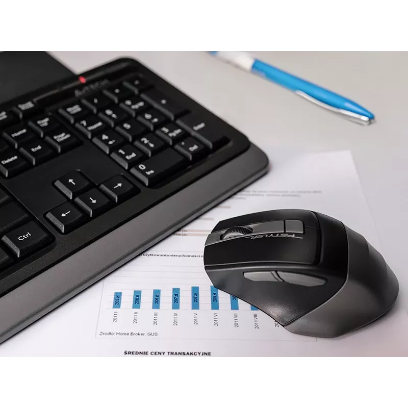 A4Tech FStyler FG1035 kit de teclado y ratón inalámbricos, 2,4G, gris