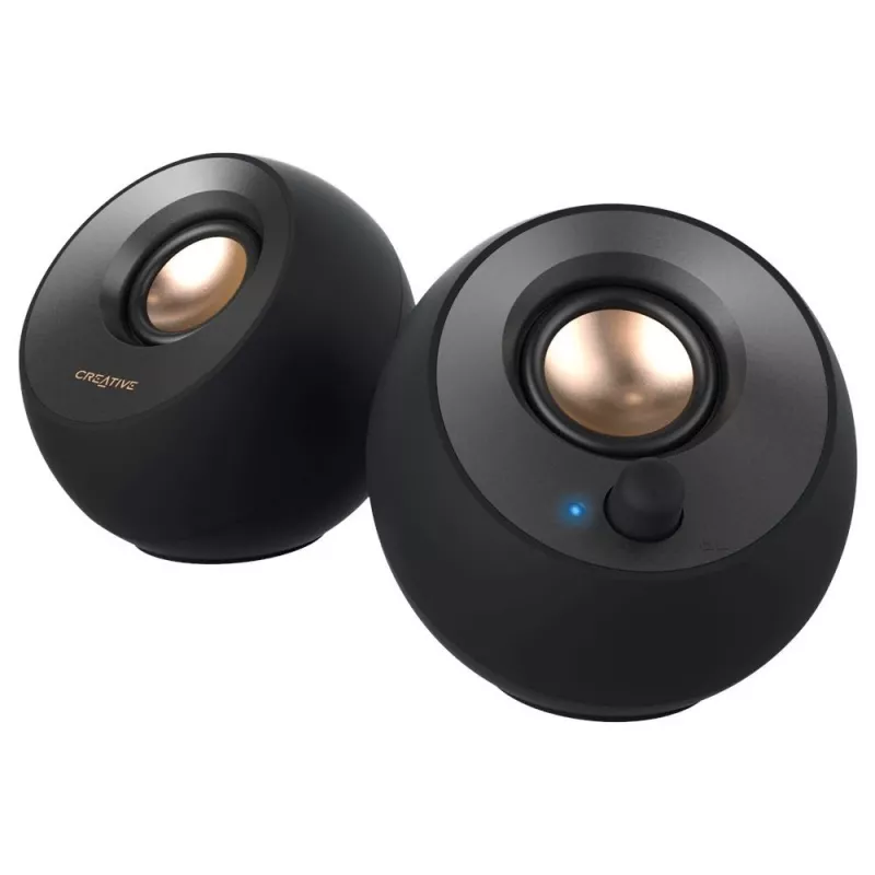 Altavoces estéreo de escritorio Creative Pebble 2.0, negro