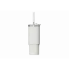 Vaso con pajita térmico Xiaomi Straw Mug White 1 L — interior de acero inoxidable, a prueba de fugas, 240×132×97 mm