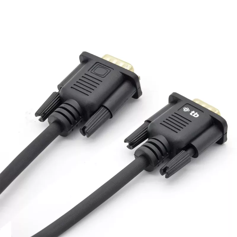 Cable TB VGA 15M-15M de 1,8 m negro-dorado (AKTBXVGAMMG180B)
