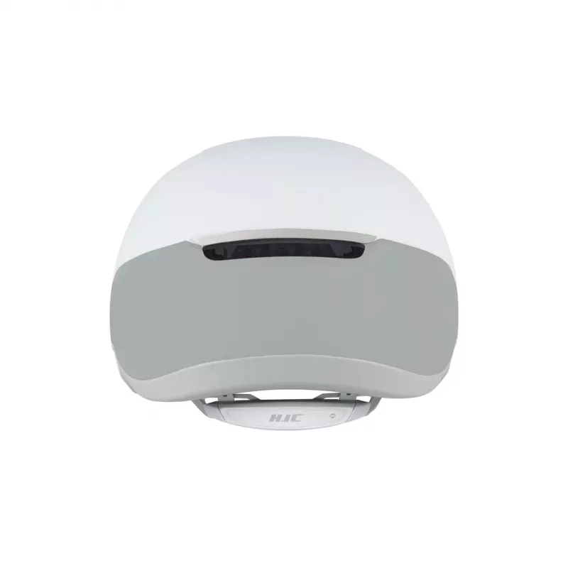 Casco de bicicleta HJC CALIDO blanco/plata, talla M (55–59 cm), In-Mold, 4 aberturas de ventilación, sistema SELFIT, 280 g