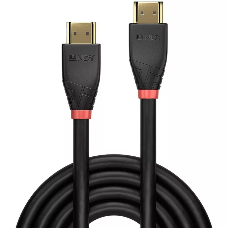 Lindy Cable HDMI activo 4K60 de 7,5 m, 7,5 m, HDMI tipo A (estándar), HDMI tipo A (estándar), 18 Gbit/s, Audio Return Channel (ARC), Negro