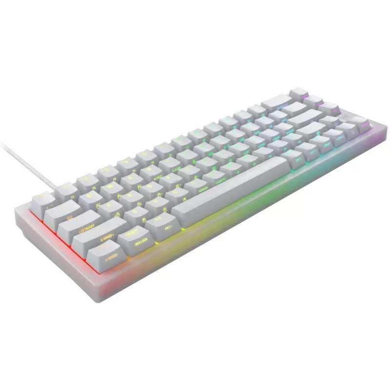 Teclado compacto CHERRY K5V2 gaming USB QWERTY inglés Blanco 67 teclas RGB LED