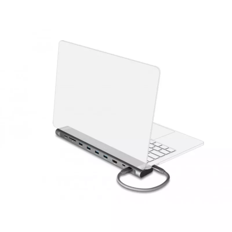 DeLOCK USB Type-C Docking Station delgada 4K HDMI USB 3.2 Gen 1 LAN SD PD 3.0