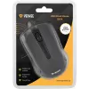 Ratón USB con cable, 3 botones, superficie engomada, 1000 DPI