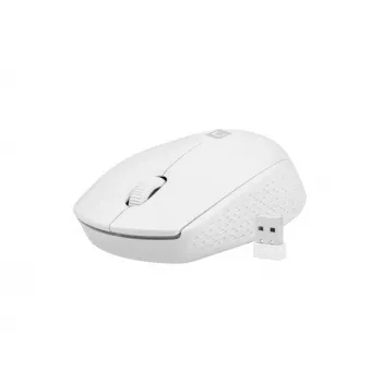 Ratón inalámbrico NATEC Stork 1600DPI óptico blanco