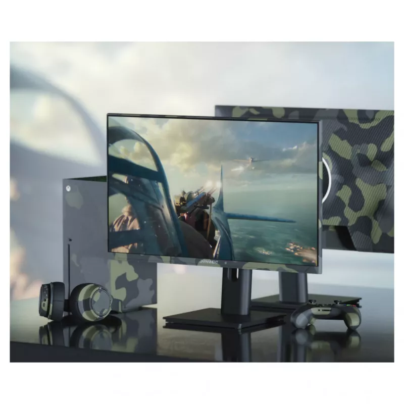 JAPANNEXT JN-IPS238FHD200F-HSP-CAMO monitor de ordenador 61 cm (24 inch) 1920 x 1080 píxeles Full HD LCD negro