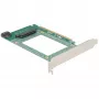 Delock - controladora de almacenamiento - 2.5 (6,4 cm) - U.2 NVMe / SATA 6Gb/s - 600MBps - PCIe 4,0 x16 (90051)