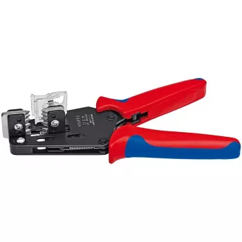 Pelacables de precisión Knipex con cuchillas de perfil 2,5 - 10,0 mm² · AWG 13 - 7 para materiales difíciles de trabajar (12 12 10)