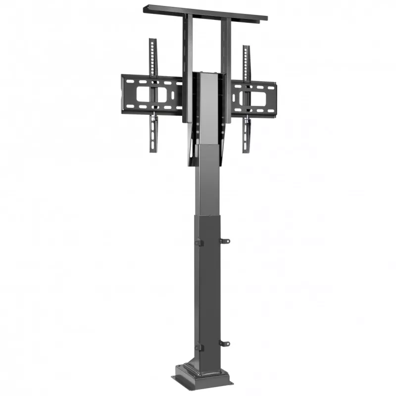 Maclean MC-866 elevador eléctrico de TV para 37-65 pulgadas (94-165,1 cm), mando a distancia, VESA hasta 600×400, máx. 50 kg, negro