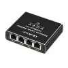 Mini switch Ethernet QOLTEC 52293 1x4 RJ45, splitter de red no gestionado 1 entrada 4 salidas