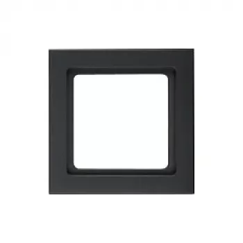 Placa de pared / tapa de interruptor berker 10116096, sin tornillos, plástico, negro, 1 ud.