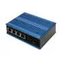 Conmutador de red Digitus 4 puertos Fast Ethernet, industrial, no gestionado, 1 uplink SFP FE