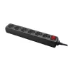 Regleta de enchufes LogiLink LPS202B 1,4m 6 salidas AC negra