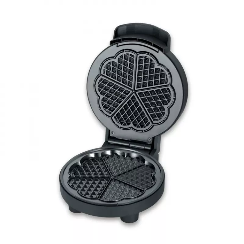 Gofrera Severin WA 2116 1000 W Negra Forma de corazón