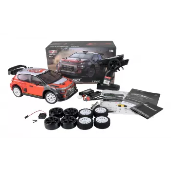 Amewi C3 WRC coche de rally modelo radiocontrolado (RC) motor eléctrico 1:14