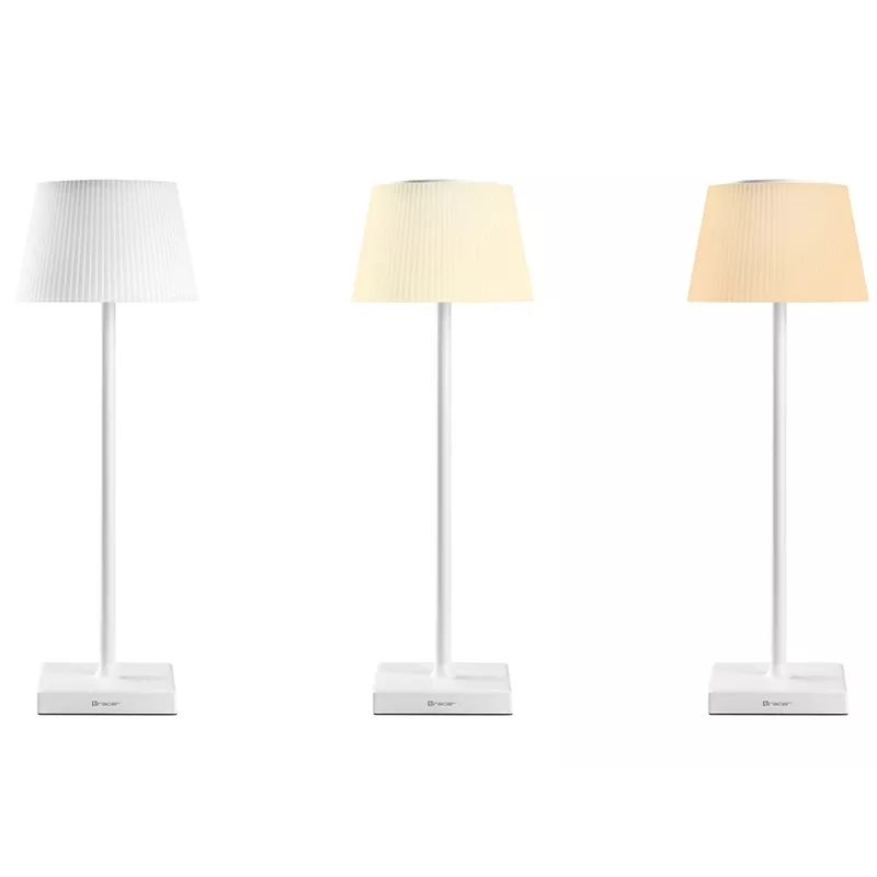 Lámpara de mesa TRACER Pluto blanca TRAOSW47233 LED regulable, acabado blanco