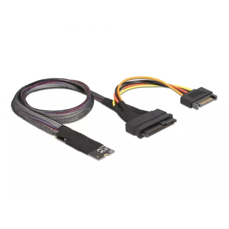 Adaptador DeLOCK M.2 Key M a U.2 SFF-8639 NVMe con cable de 50 cm